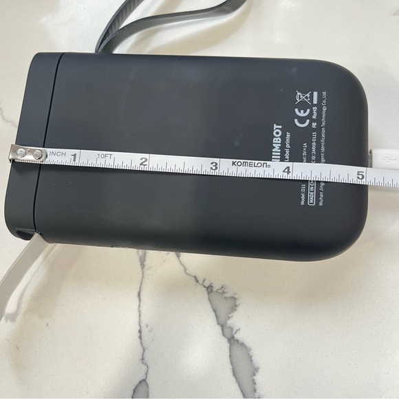 Nimbot Label Maker Printer Model D11‎ Wireless Bluetooth Sticker W/Roll Black 5” - Picture 3 of 14